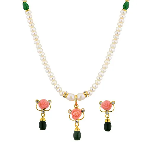 Pearl and gemstone set